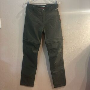 Reima kids anti bite convertible hiking pants. Hunter green. Size 14.